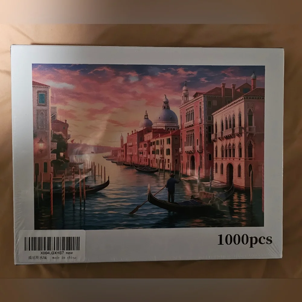 Venice Canal Puzzle - Pink and Blue